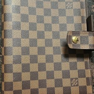Louis Vuitton Damier Ebene Large Ring Agenda Cover